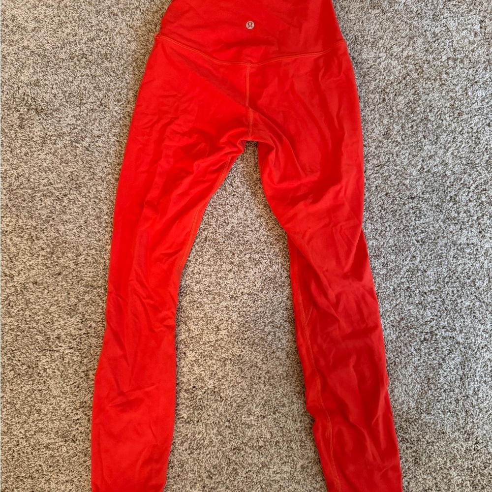 lululemon athletica Vibrant Red Leggings